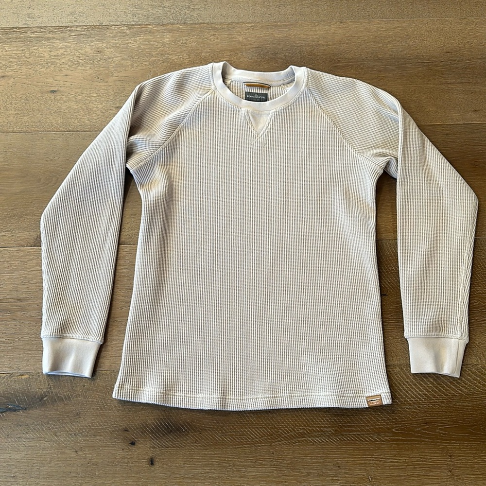 LL Bean Signature Waffle Crew Slim Fit (Sz Med)